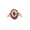 Bague or jaune 750 mil et rubis