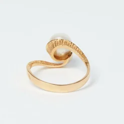 Bague Or Jaune - Perle de culture
