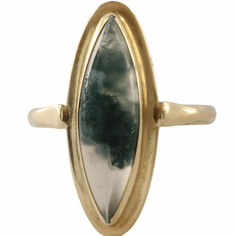Bague Or jaune Agate