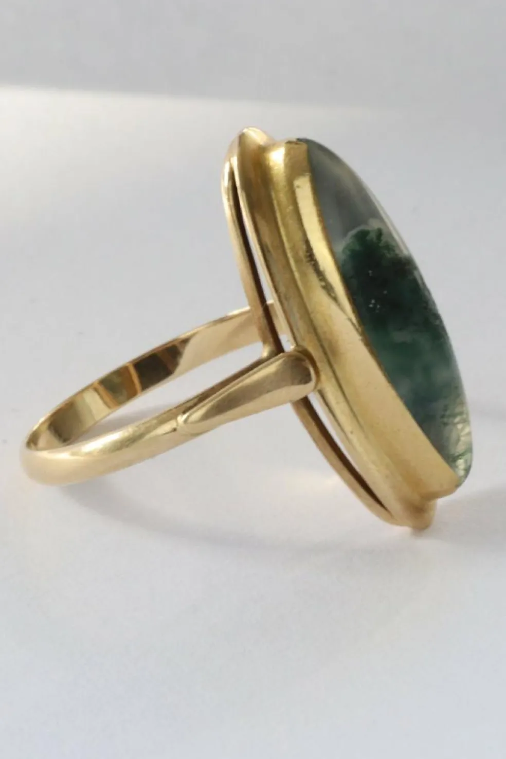 Bague Or jaune Agate