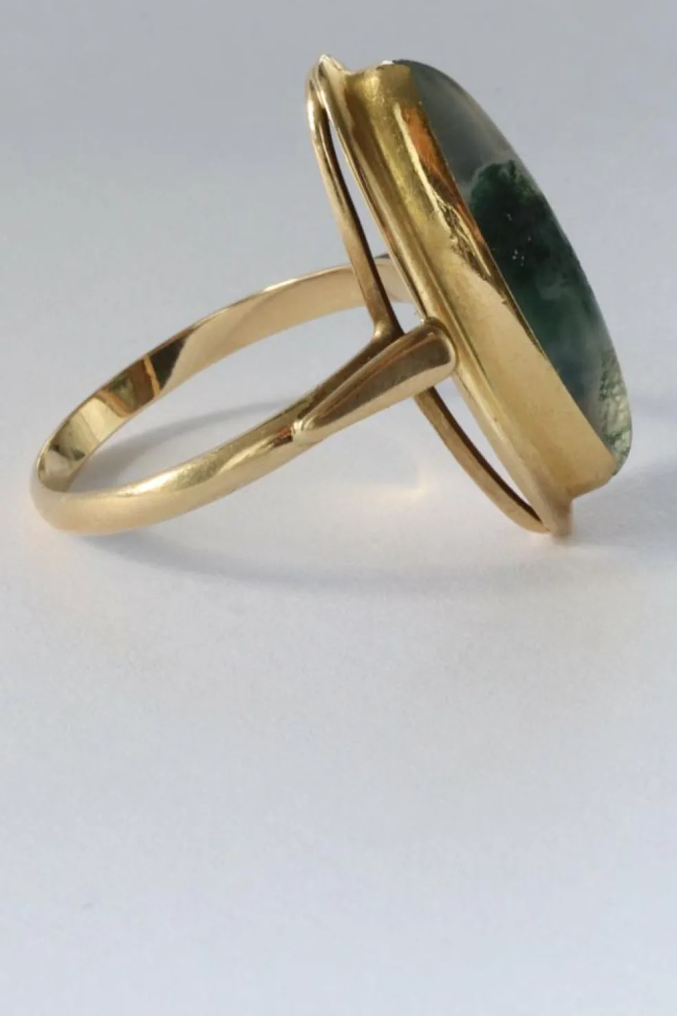 Bague Or jaune Agate