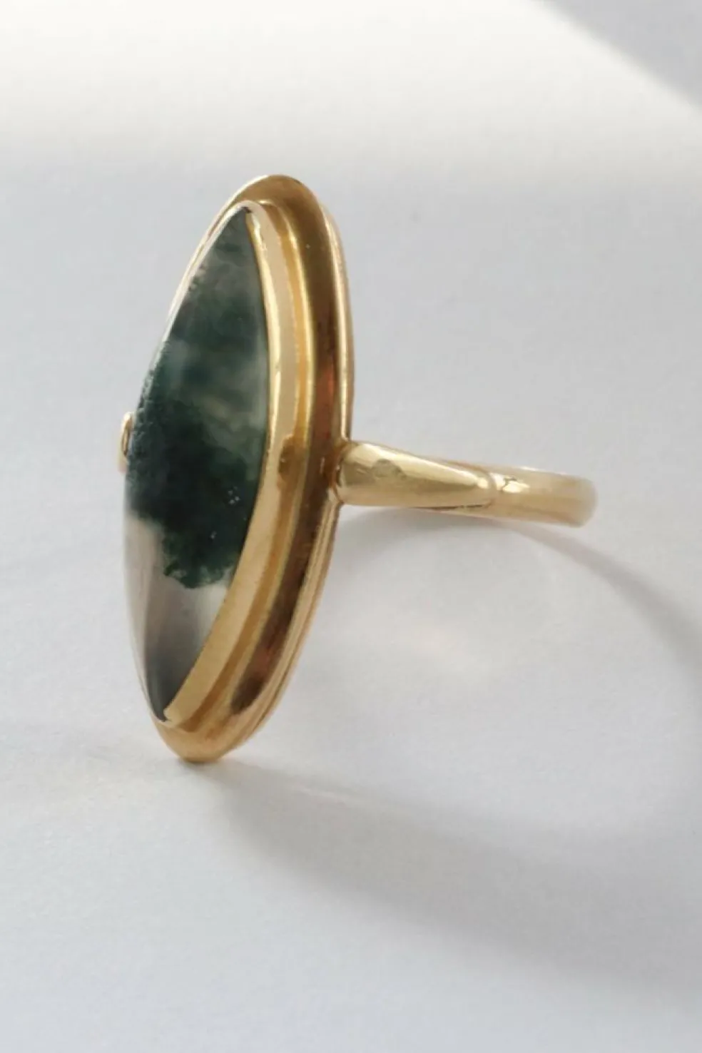 Bague Or jaune Agate