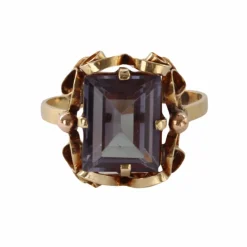 Bague Or jaune Alexandrite