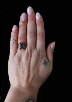 Bague Or jaune Alexandrite