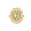 Bague or jaune Améthyste et diamants
