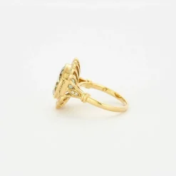 Bague or jaune Améthyste et diamants