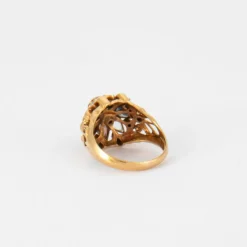 Bague or jaune arabesque