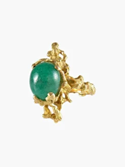Bague Or Jaune Aventurine