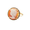 Bague or jaune camée