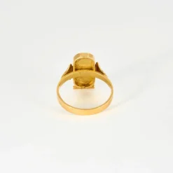 Bague Or Jaune Cartouche Egyptien