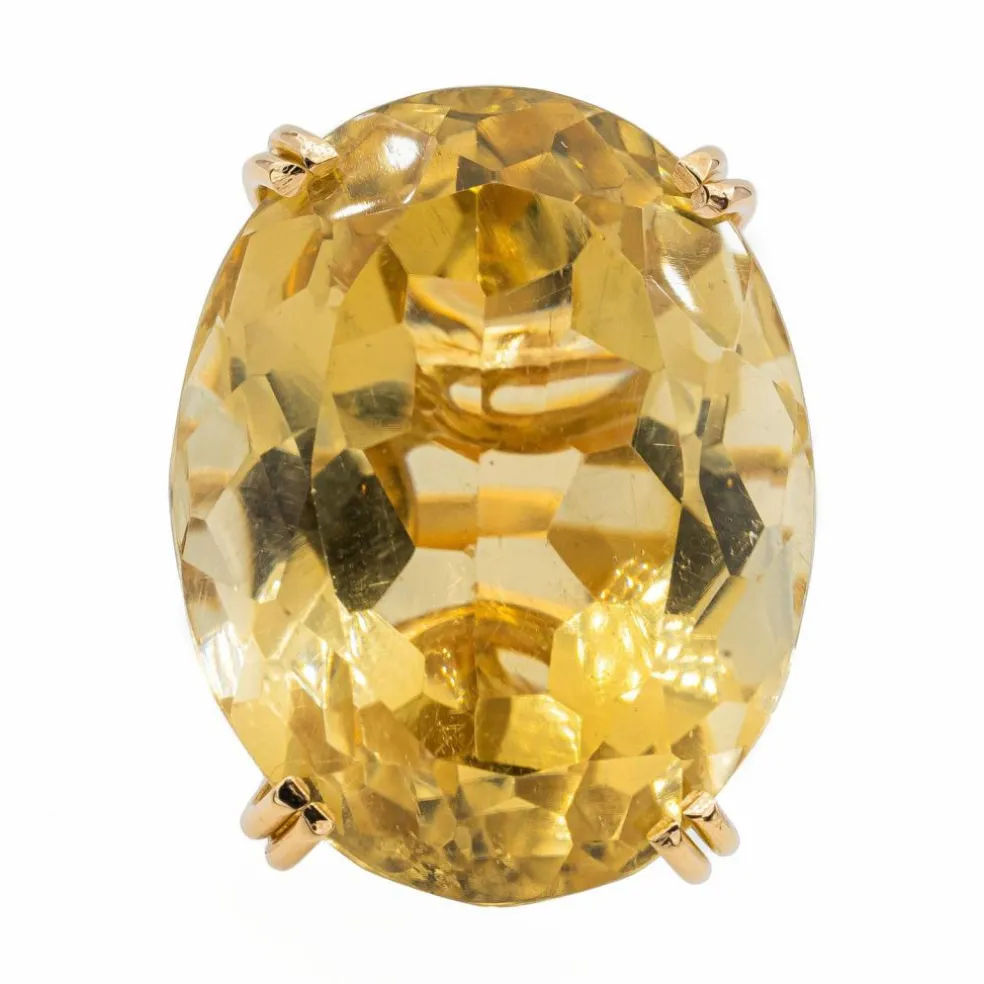 Bague Or jaune Citrine