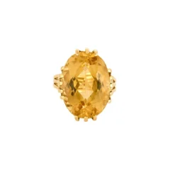 Bague or jaune Citrine