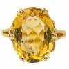 Bague Or jaune Citrine