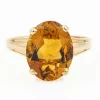 Bague Or jaune Citrine