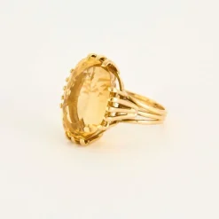 Bague or jaune Citrine