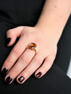 Bague Or jaune Citrine