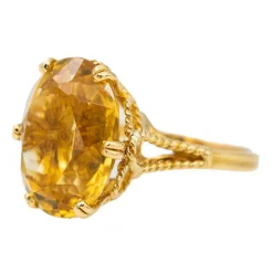 Bague Or jaune Citrine