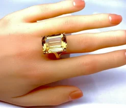 Bague Or jaune Citrine