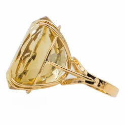 Bague Or jaune Citrine