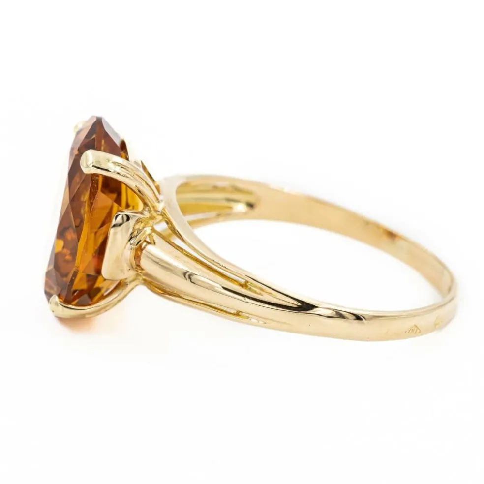 Bague Or jaune Citrine