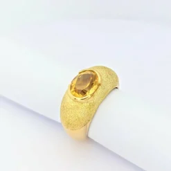 Bague Or jaune Citrine