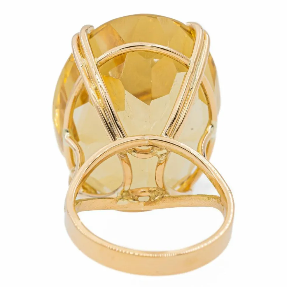 Bague Or jaune Citrine