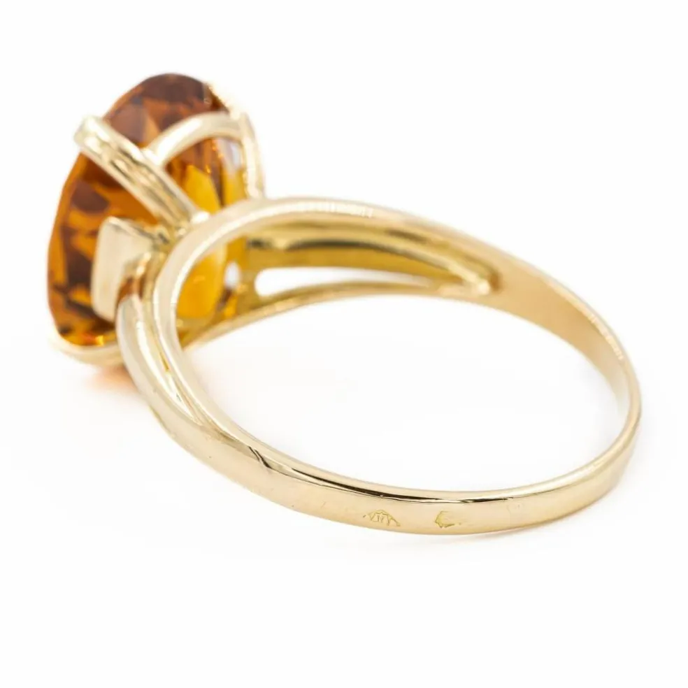 Bague Or jaune Citrine