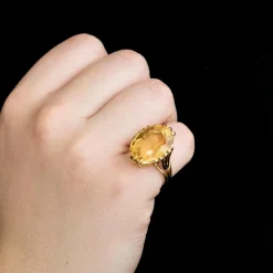 Bague or jaune Citrine