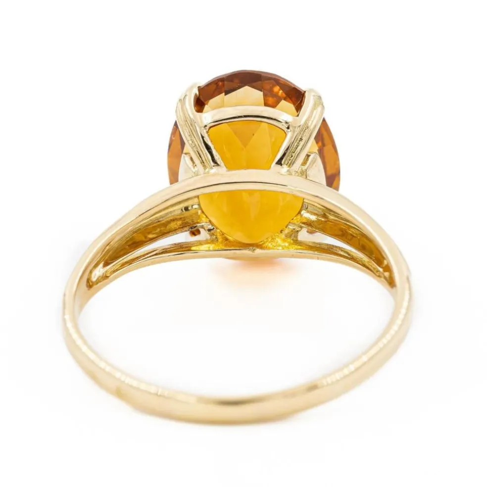 Bague Or jaune Citrine