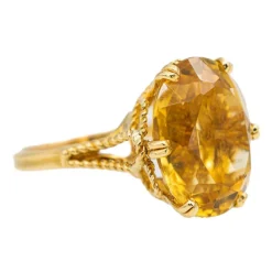 Bague Or jaune Citrine
