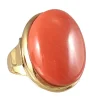 Bague Or jaune Corail