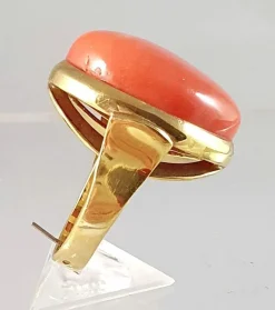 Bague Or jaune Corail