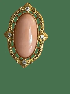 Bague Or Jaune Corail Diamants