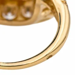 Bague Or jaune Corail, Diamant