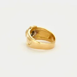Bague or jaune diamant