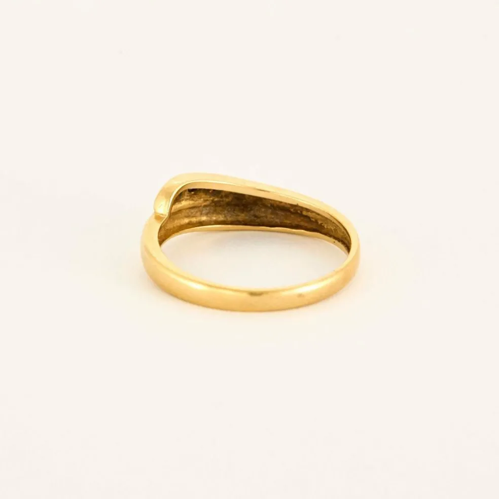 Bague or jaune diamant