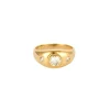 Bague or jaune diamant