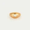 Bague or jaune diamant