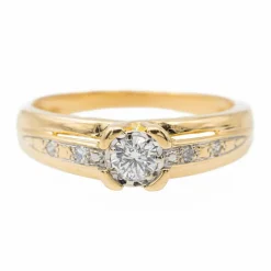 Bague Or jaune Diamant