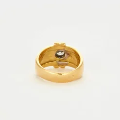 Bague or jaune diamant
