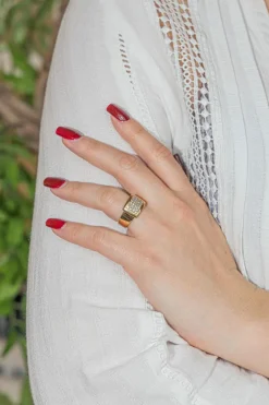 Bague Or jaune Diamant