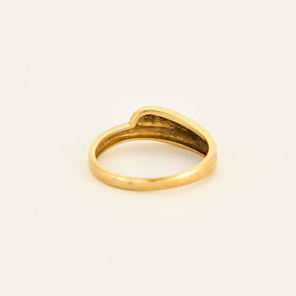 Bague or jaune diamant