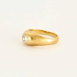 Bague or jaune diamant
