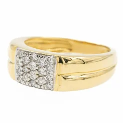 Bague Or jaune diamant