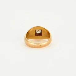 Bague or jaune diamant