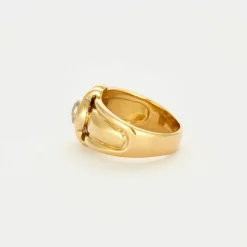 Bague or jaune diamant