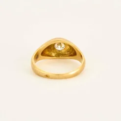 Bague or jaune diamant