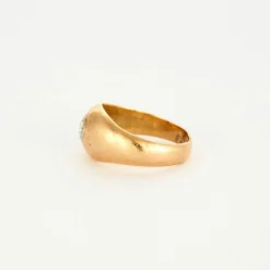 Bague or jaune diamant