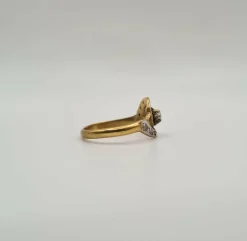 Bague or jaune diamant