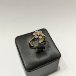 Bague or jaune diamant
